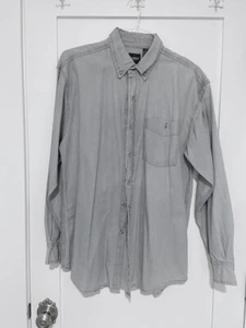 NWT vtg MY TOWN '90s Weatern DENIM button SHIRT light blue Sz Men Med Orig $49 - Picture 1 of 4