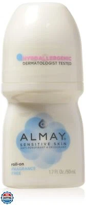 Almay Anti-Perspirant and Deodorant, Sensitive Skin, Roll-On, Fragrance Free, - Image 1 of 3