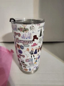 Taylor Swift 20oz Travel Mug Stainless Steel double Wall Tumbler Coffee Swiftie - Picture 1 of 3