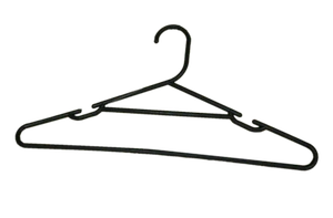 Quality Plastic Coat Hanger strong Clothes Hangers Australian AU Made BLACK NEW - Picture 1 of 3