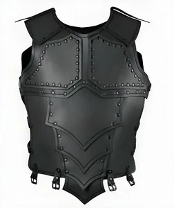 Viking Knight Leather Breastplate Medieval Leather Body Armor Cosplay Costume - Picture 1 of 3