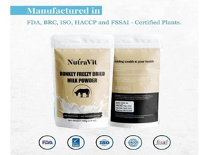 100% PURE NATURAL HERBS DONKEY MILK POWDER FREEZE DRIED 100GM (3.5 Oz) - Picture 1 of 5