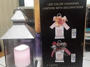 Linterna LED que cambia de color con control remoto y decoraciones de Navidad/cosecha - Imagen 1 de 4