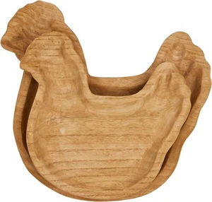 Mudpie - Hen Nested Wooden Tray Set - 42210035 - Picture 1 of 2