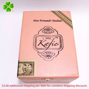 Kafie 1901 Toro Bello Empty Wood Cigar Box 7" x 5.25" x 3.75" - Picture 1 of 11