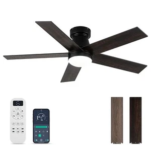 Ceiling Fans with Lights and Remote Control, Bedroom Ceiling Fan with Light 3... - Picture 1 of 6