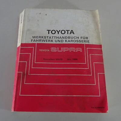 Manual De Taller Toyota Supra MA70 Serie Chasis Y Carrocería Desde 01/1986 - Imagen 1 de 4