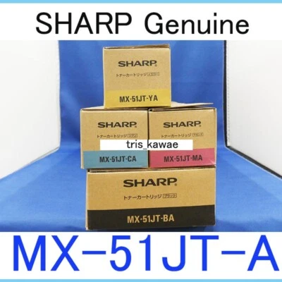 SHARP MX-51 Genuine Toner Cartrides 4-color set MX-51JT-BA,CA,MA,YA - Image 1 of 4