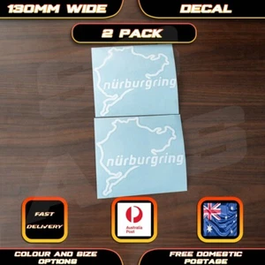 Nurburgring Nordschleife Style Sticker Decal. Fits Euro Car Bumper Laptop Turbo - Picture 1 of 5