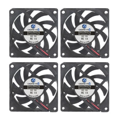 2/4STK Leiser Lüfter 12V 30mm, 40mm-70mm 80mm Lüfter Für PC Gehäuselüfter Fan DE - Bild 1 von 4