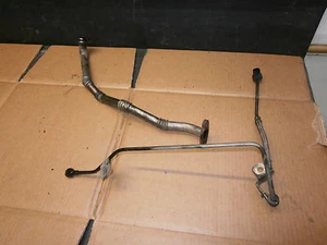 JAGUAR X TIPO 2003-2009 2.0 TD PAR DE TUBOS DE ALIMENTACIÓN Y RETORNO DE ACEITE TURBO METAL - Imagen 1 de 1