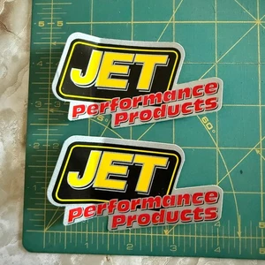 Lot of 2 JET PERFORMANCE PRODUCTS Drag Racing Decals Stickers NHRA - Picture 1 of 3