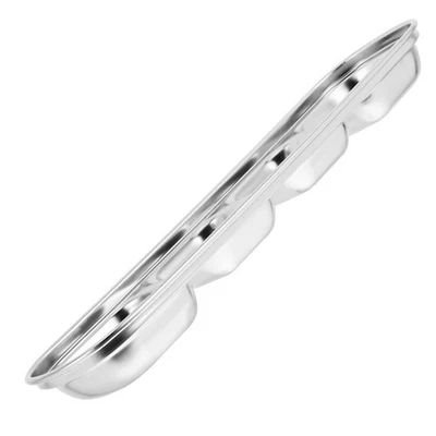  Piatti Acciaio Inox Lastre Di Piatto Inossidabile Salsa Immergendo - Immagine 1 di 4