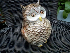 Vintage Toni Raymond Pottery Owl Coin Bank 1960's - Picture 1 of 13