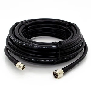 N-Type Male to Female 10 Metre Extension Cable Lead Low Loss HDF400 Antenna - Picture 1 of 1