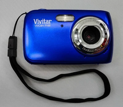 Vivitar ViviCam 7122 7.1MP Digital Camera - Blue V7122 Tested Working - Image 1 of 4