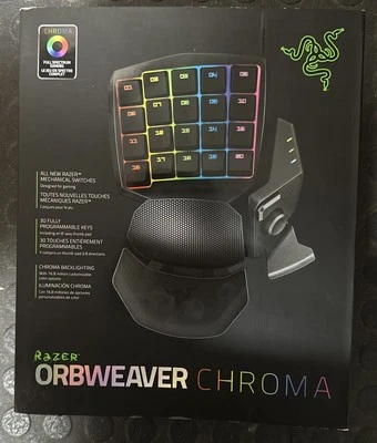 NEW Razer Orbweaver  RZ07-0074 Mechanical Gaming Keypad Green LEDs - Image 1 of 4
