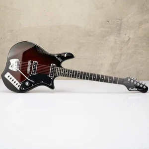 Chitarra elettrica Hagstrom Retroscape Impala Brown Burst con custodia originale #56163 - Foto 1 di 23