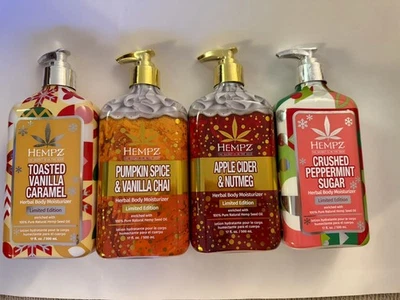 4 Bottles Hempz Body Lotion Set Of 4 17oz each Total 68oz (2000ml) - Image 1 of 4