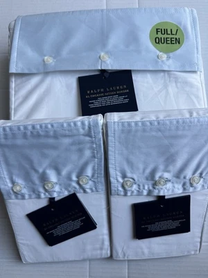 Funda nórdica Ralph Lauren algodón orgánico borde satén F/Q + fundas azul jacinto Foto 1 de 4