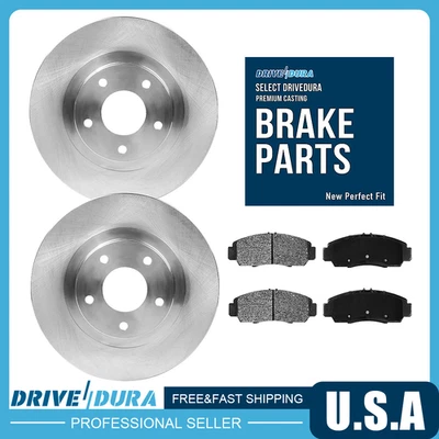 Rear Brake Rotors + Ceramic Pads for 2007-2012 2013 2014 2015 Mazda CX-9 - Image 1 of 4