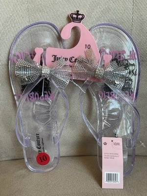 Sandalia JUICY Couture España WJ05588W Estrás Arco Transparente Chanclas TALLA 10 NUEVA CON ETIQUETAS Foto 1 de 4