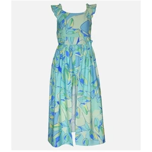 Bonnie Jean Wendy Flutter Walkthrough Girls Size 16 Green Blue Jumpsuit NWT! - Picture 1 of 7