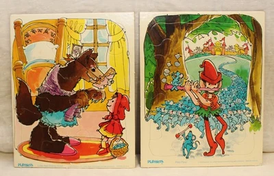 The Pied Piper & Little Red Riding Hood 12 шт. инкрустированные пазлы Playskool - Изображение 1 из 3