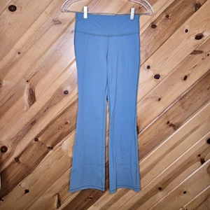 Athleta Girl girls Sz 12 L Teal Blue High Rise Chit Chat Flared Pants - Picture 1 of 5