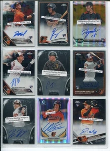 Baltimore Orioles Auto Rookie Ref Team Lot #A 108 Diff, Machado, Mancini, Schoop - Picture 1 of 12