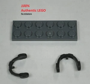 LEGO NUEVO Auriculares Negros con Eje 1.5 (2x) 6036006 Ladrillo 14045 - Imagen 1 de 1