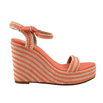 🔥NUEVO BP. Sandalias de cuña con plataforma tejida Camelia, coral 6US/36EU PRECIO DE VENTA SUGERIDO POR EL FABRICANTE $50🔥 Foto 1 de 4