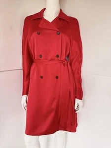 Gabardina de seda de gran tamaño The Row roja talla S-M/2 - Imagen 1 de 7