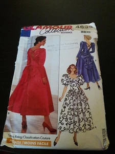 Butterick Glamour Collection 4639 Brautjungfernkleid Größe 6-10 ungeschnitten  - Bild 1 von 2