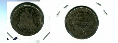 1845 P LIBERTY SEATED SILVER DIME TYPE COIN GOOD 4345N Cover