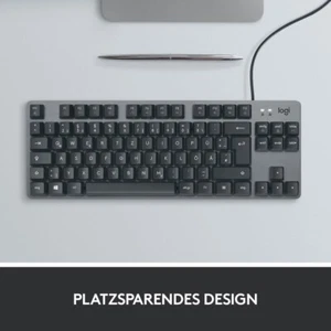 Logitech K835 TKL, Tastatur ,grau/schwarz, GX Red Switches, kabelgebunden,QWERTZ - Bild 1 von 8
