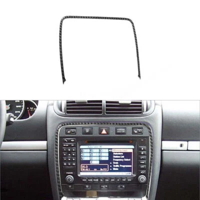 For Porsche Cayenne Sport 2003-10 Carbon Fiber Central Console Frame Cover Trim - Imagem 1 de 4