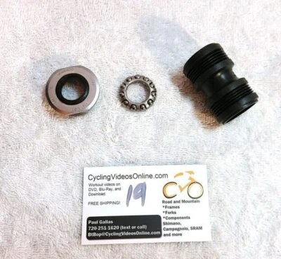 Vintage Shimano Bottom Bracket Parts, BB-68, Bearing, Sleeve, English Thread - Image 1 of 3