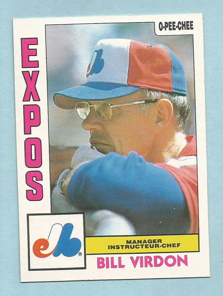 1984 OPC O-Pee-Chee Baseball Bill Virdon #111 Manager Montreal Expos PACK FRESH! - Image 1 of 1