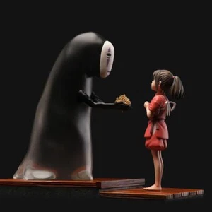 Spirited Away Muñeca Anime Chihiro & No Face Man Acción Pvc Estatua Set 14cm, 11cm - Imagen 1 de 12