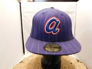 De colección. MLB Atlanta Braves Colección Cooperstown 5950 Sombrero Rayas Lana Talla 7 1/2 - Imagen 1 de 6