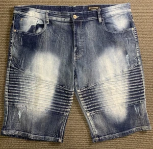 Southpole Jeansshorts Herren Blau Denim Distressed Faded Stretch Vintage Y2K Gr. 44 - Bild 1 von 14