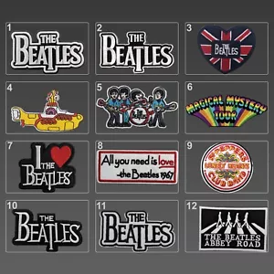 Beatles Patches, Beatles Embroidery Iron On Band Patches, Fab 4 Patches - Picture 1 of 25