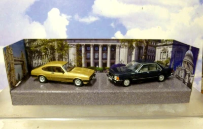 CORGI 1/43 1980 FORD CAPRI MK3 GOLD & GRANADA MK2 BLUE THE PROFESSIONALS CP91990 - Image 1 of 4