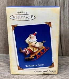 Hallmark Keepsake 2005 Toymaker Santa Christmas Ornament Box Car Sled #6 New - Picture 1 of 5