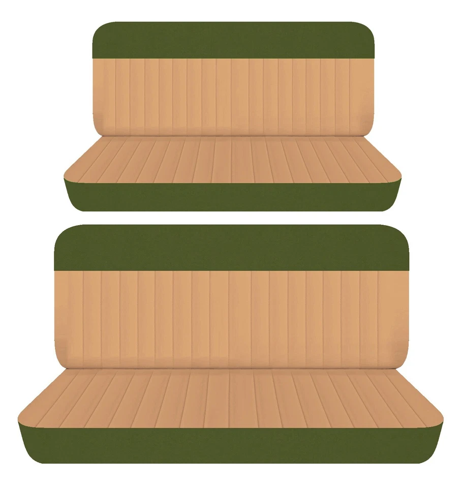 Se adapta a Plymouth Cranbrook 1951-1953 sedán de 4 puertas fundas de asiento de banco delanteras y traseras Foto 1 de 1