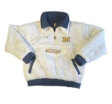 Vintage Pro Player Michigan Wolverines Reversible Pullover Jacket Men’s XL Puffy