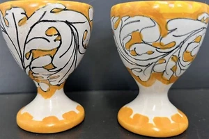Vintage Gircomini Orvieto Egg Coddlers Signed - Picture 1 of 12
