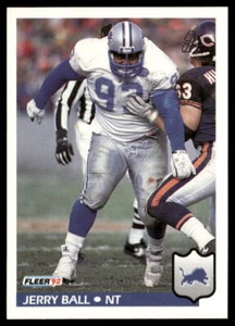 Jerry Ball 1992 Fleer #109 Detroit Lions Football Card - Picture 1 of 2