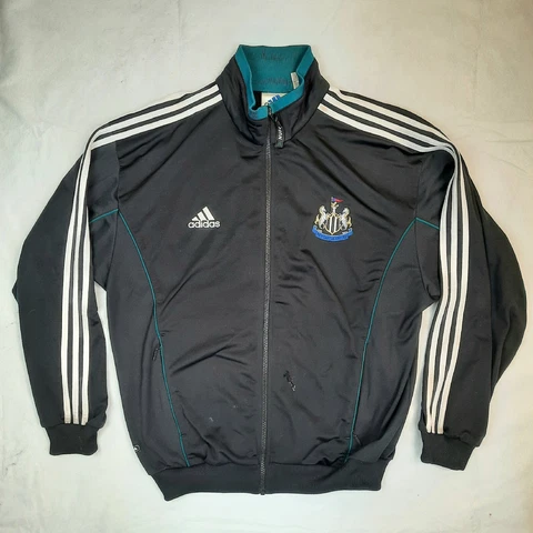 Vintage 90s Adidas Newcastle United Official Training Wear Jacket Large 1999 Cover